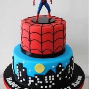 spiderman birthday cake