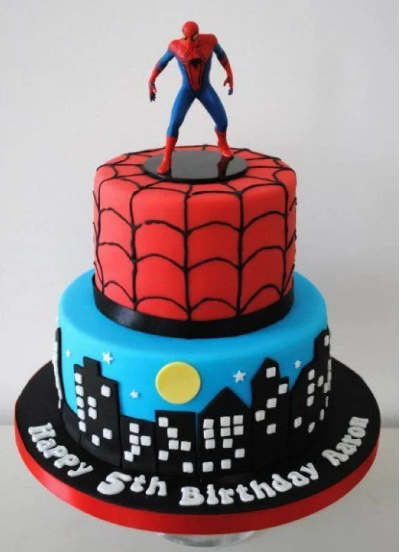 Order Fondant Spiderman Theme Cake Online, Price Rs.2800 | FlowerAura-sonthuy.vn