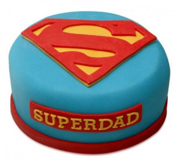 superman theme cake