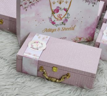 Blushing Wedding Invitation Box